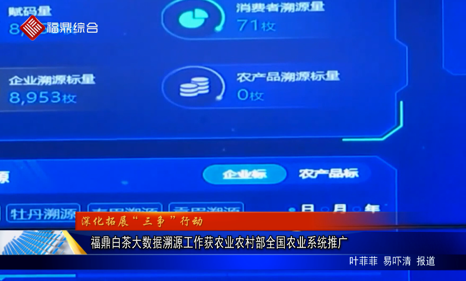 福鼎白茶大數(shù)據(jù)溯源工作獲農(nóng)業(yè)農(nóng)村部全國農(nóng)業(yè)系統(tǒng)推廣