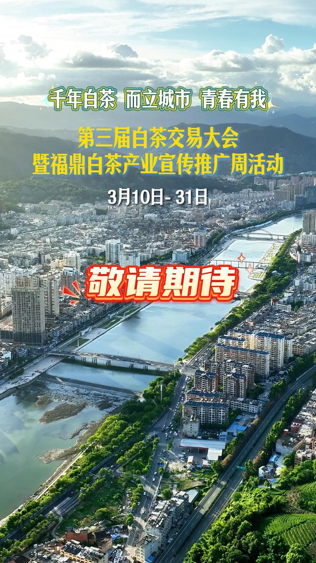 第三届白茶交易大会暨福鼎白茶产业宣传推广周活动即将启幕，3月10日-31日，敬请期待