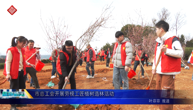 市总工会开展劳模工匠植树造林活动