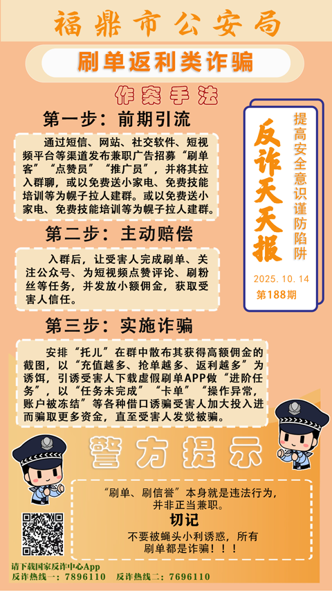 反诈天天报|刷单返利类诈骗