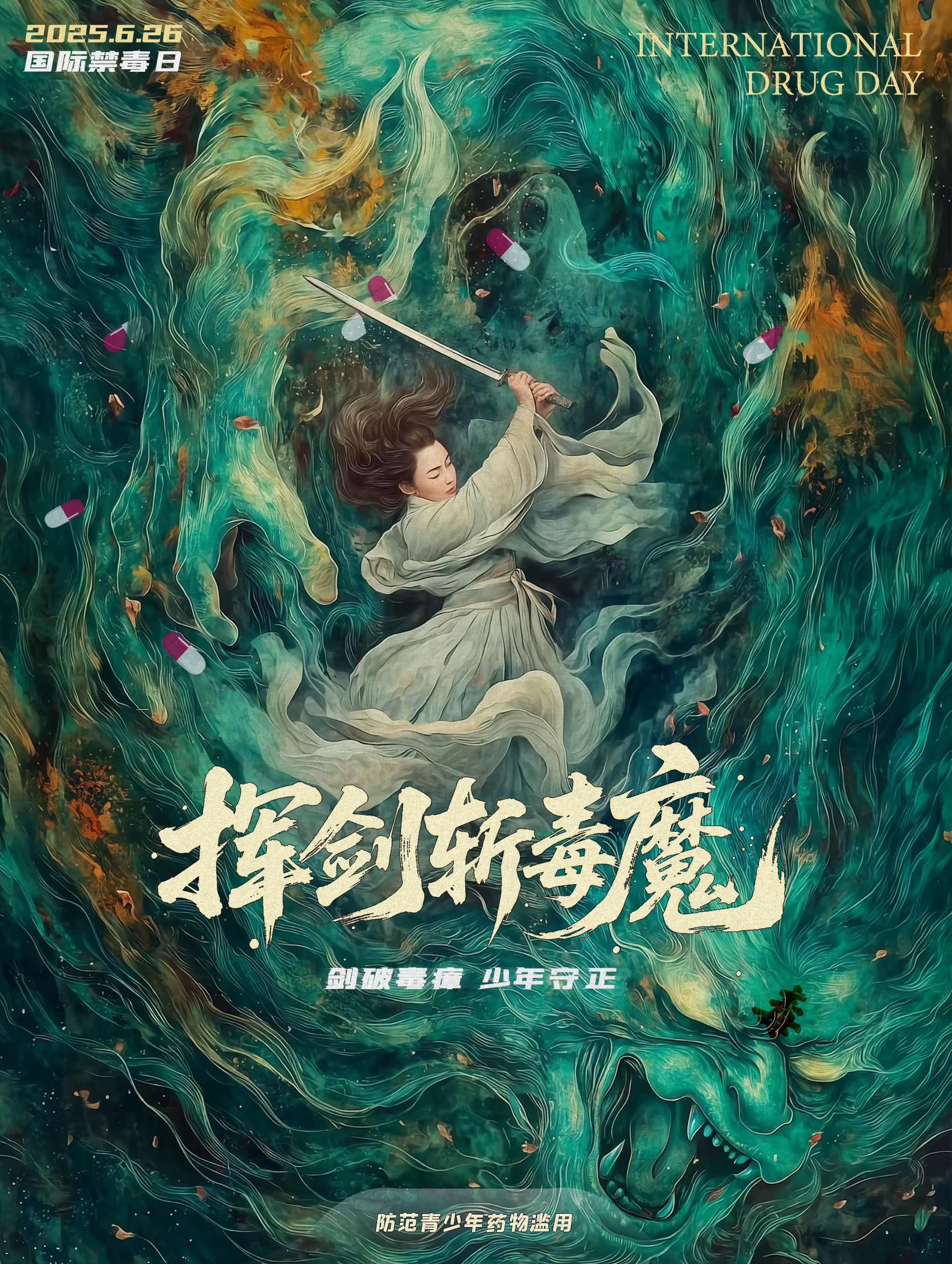 《挥剑斩毒魔》