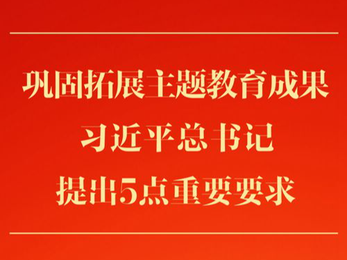 第一观察 | 巩固拓展主题教育成果，习近平总书记提出5点重要要求