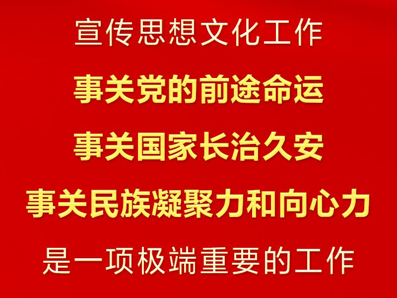 时习之
进一步做好宣传思想文化工作 习近平指明方向